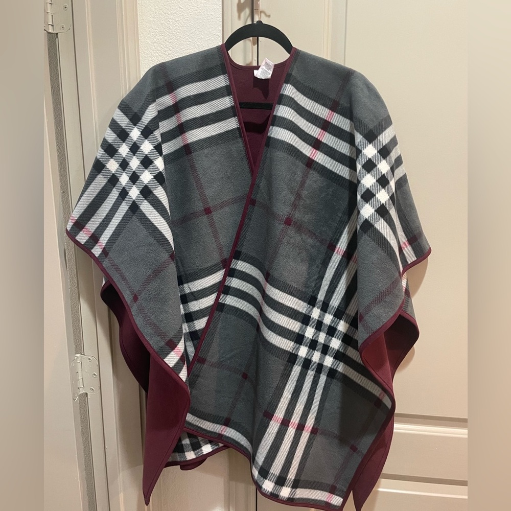 🖤❤️ Plaid Reversible Shawl
